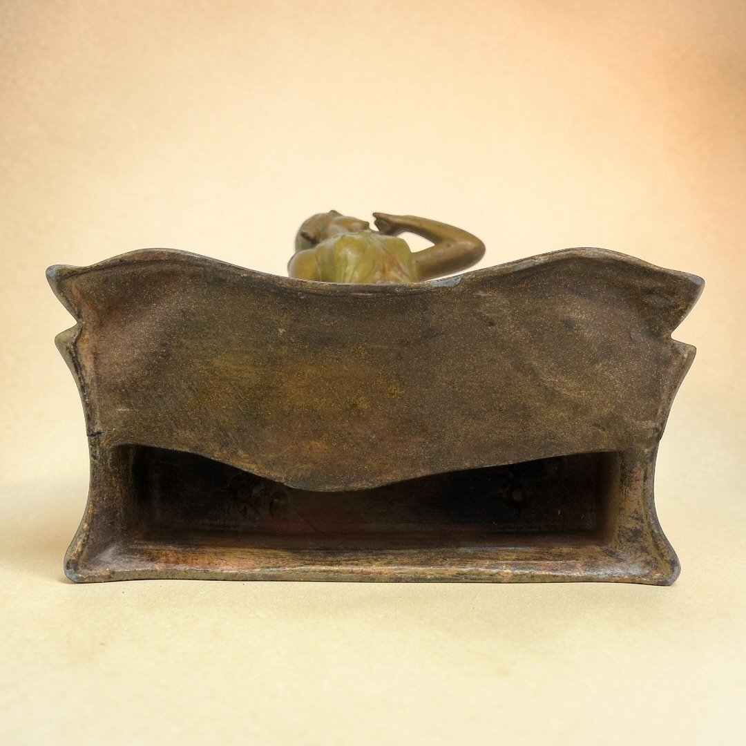 Émile-Joseph-Nestor Carlier - Portabiglietti Art Nouveau - Francia Fine XIX Secolo-photo-4